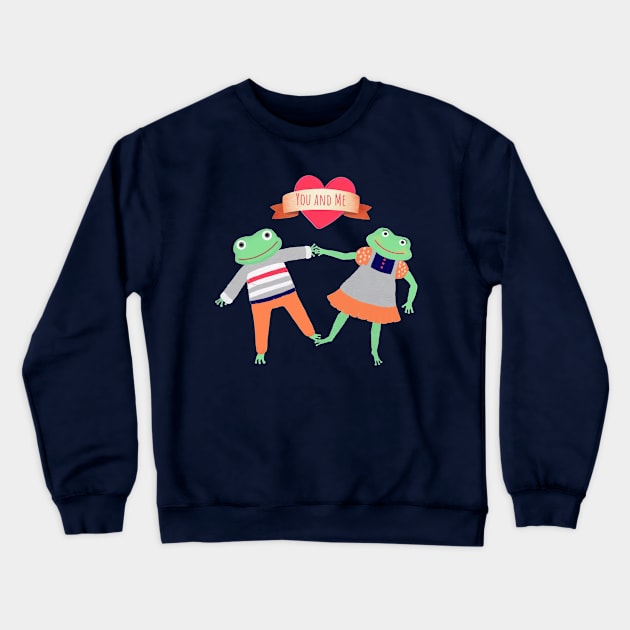 Frogs in love Crewneck Sweatshirt by Mishka Barbie